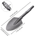 thumbnail image 2 of Yescom Clay Spade Chisel Shovel Scoop Bit for 1-1/8 Hex Shank Electric Demolition Jack Hammer Garden Lawn, 2 of 9