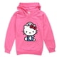 thumbnail image 3 of Hello Kitty nueva ropa para niños de algodón puro Color sólido estampado de dibujos animados Sudadera con capucha niñas moda Tops de manga larga para niños, 3 of 5