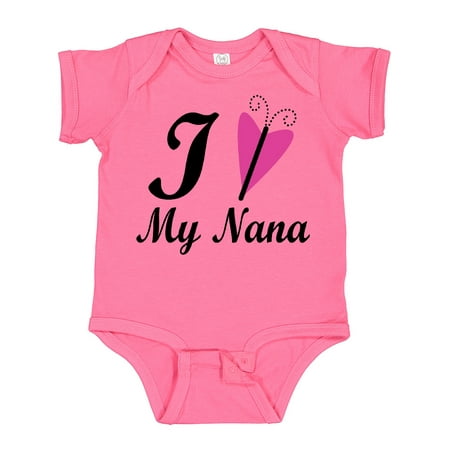 

Inktastic I Love My Nana Girls Gift Baby Girl Bodysuit