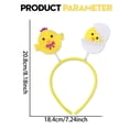 thumbnail image 3 of QIQUWOHUL New Chicken Headband Festival Decoration Easter Egg Ear Hair Hoop Headband Buckle, 3 of 4