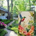 thumbnail image 4 of PHYHOO Welcome Spring Summer Hummingbird Floral Garden Flag Double Sided Small Outside Yard Outdoor Decoration White, 4 of 6