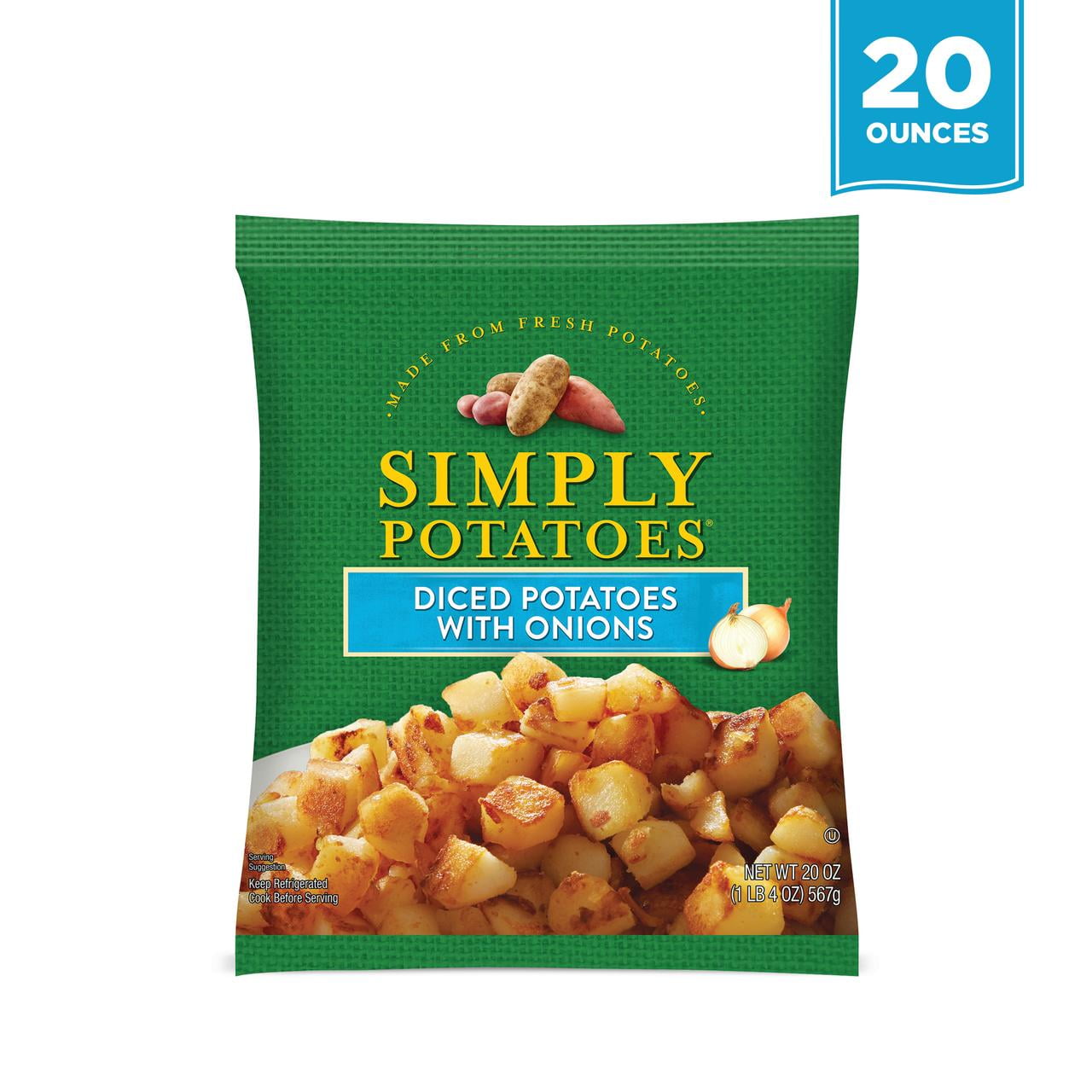 Simply Potatoes Diced Potatoes with Onions, 20 Oz, Pack of 1