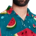 thumbnail image 5 of Watermelon Men's Short Sleeve Beach Shirts, Casual Printed Button Down Summer Shirts for Men and Women, 5 of 6