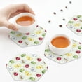thumbnail image 5 of Kdxio Insects Funny Coasters,4 Pcs Leather Coasters,Housewarming Gifts,Protect Furniture from Water Marks Scratch and Damage, 5 of 6