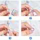 thumbnail image 5 of 200 piezas de aretes de acero inoxidable de 14 mm con base plana redonda y engaste para cabujón, ideales para la creación de aretes., 5 of 6