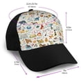 thumbnail image 2 of Yiaed Dogs Funny Pets Print Baseball Cap Dad Hat Polo Style Plain Blank Adjustable Size, 2 of 5