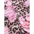 thumbnail image 4 of Women'S Fishtail Skirt Elegant Floral Ruched Skinny Bodycon Ruffle Long Skirts Powder Pink L, 4 of 8