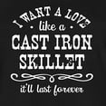 thumbnail image 3 of Instant Message - I Want A Love Like a Cast Iron Skillet; It'll Last Forever - Women's Any Way Dress, 3 of 7