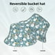 thumbnail image 2 of Fotbe Snowflake Scarf Snowman Sombrero Tipo Pescador con Estampado – Sombrero de Sol de Algodón de Moda para Playa, Golf, Pesca, 2 of 6