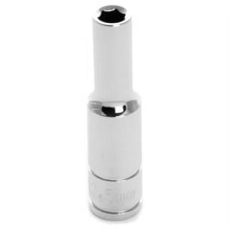 Wilmar W36405 Chrome Socket, 1/4" Drive, 5mm, 6 Point, Deep