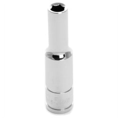 Wilmar W36405 Chrome Socket, 1/4" Drive, 5mm, 6 Point, Deep