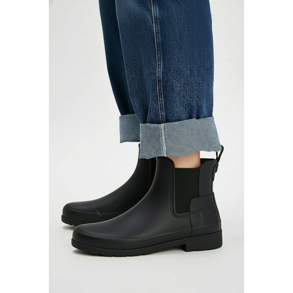 Hunter Women's Refined Slim Fit Chelsea Boots Black WFS2201RMA BLK