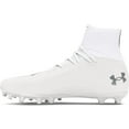 thumbnail image 3 of Under Armour Men's UA Highlight 2 MC Knit Football Cleats White/White/Metallic Silver - 3027304-100, 3 of 5