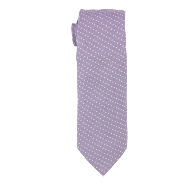 Club Room Mens Polka Dot Self-tied Necktie, Purple, One Size