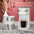 thumbnail image 5 of Mixpresso Single Serve Coffee Maker Ground Coffee and 14oz Travel Mug White, 5 of 6