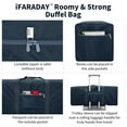 thumbnail image 3 of Foldable Duffel Bag 30" / 75L Lightweight with Water Rresistant for Travel-Navy Blue, 3 of 7