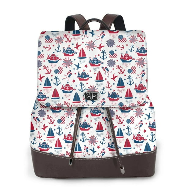 Fotbe Happy Columbus Day Mochila Bolso con Estampado para Mujer, Mochila Antirrobo de Nylon Impermeable, Bolsa Ligera de Hombro