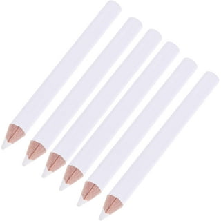6 Pieces White Nail Pencils 2-In-1 Nail Whitening Pencils with