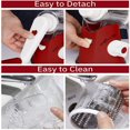 thumbnail image 4 of CHUANK Rotary Cheese Grater Manual Cheese Grater with Handle 3 Interchangeable Stainless Steel Blades Cheese Shredder Strong Suction Base Cheese Graters for  Vegetables  Cheese and Nuts (, 4 of 5