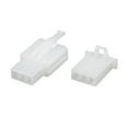 thumbnail image 1 of Uxcell 3 Pin Conector Eléctrico Macho Hembra Carcasa Automotriz Blanca 10 Juegos, 1 of 4