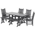 thumbnail image 3 of Paradise 6-Piece Dining Table and Arm Chair Set with Dining Bench, 3 of 4
