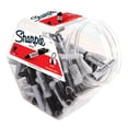 thumbnail image 3 of Sharpie® Mini Permanent Markers, Fine Point, Gray Barrel, Black Ink, Canister Of 72 Markers, 3 of 6