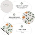 thumbnail image 5 of Toyandona Back to School Project Planner Notebook Green Flower Pattern Paper 1Pc 21.5x14.5Cm, 5 of 7