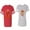 Men Red / Women Heather, variant on King Queen Gold Crown Matching Couple Cotton Jerseys (Men Red / Women Black) (Men S / Women S)