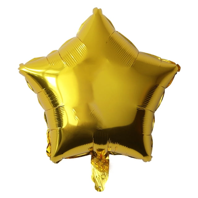 50 globos de estrella dorada de 18, globos de estrella de helio, globos de pentagrama, globos de aluminio con estrella de helio para cumpleaños, día de San Valentín JM JM