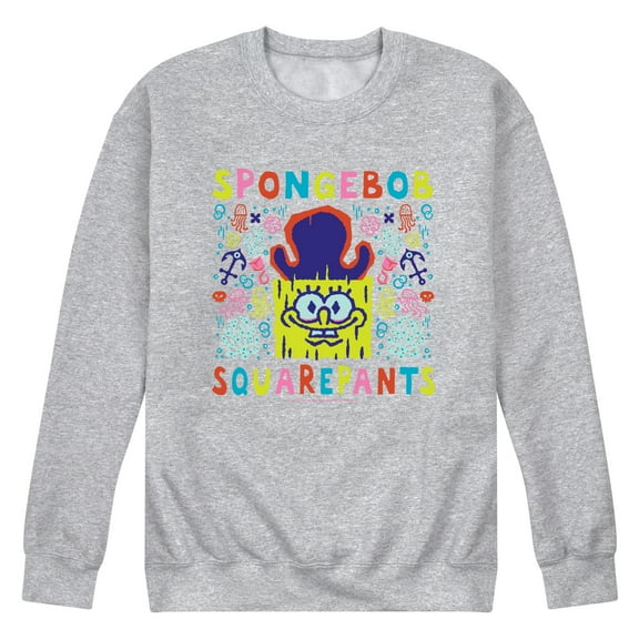 The Spongebob Movie: Search For Squarepants - Underworld - Men's Long Sleeve Crew Fleece Sweatshirt