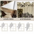 thumbnail image 5 of Vintage Farmhouse Swag Valances for Windows, Kitchen Window Curtains Over Sink, Retro Country Boots Flowers Leaf Book Window Treatment Curtains for Living Room/Bedroom Curtains 2 Panel Sets 36"x45", 5 of 8