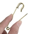 thumbnail image 6 of Deago 10 Pcs 3 Inch Safety Pins Large Heavy Duty Stainless Steel Safety Pins for Blankets, Skirts, Crafts, Kilts (Bronze), 6 of 10