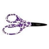 Fiskars Designer Non-stick Pointed-tip Kids (5") - Purple Floral