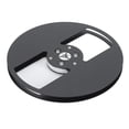 thumbnail image 1 of 7 Inch 1/4 Empty Take Up Reel to Reel Hub, 1/4 7 Inch Nab Aluminum Metal Reel Audio Tape 2 Holes Empty Tape Reel for Recording Open Reel Takeup Reel Machine, 1 of 7