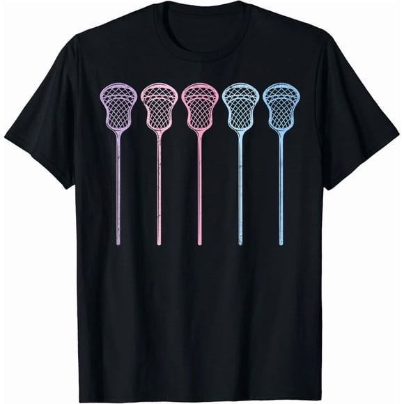 Bâtonnets de Crosse Rétro Femmes Filles T-Shirt de Sport de Crosse, pour Unisexe jusqu'à 3TG