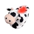thumbnail image 5 of Cow Slippers For Women Cartoon House Slippers Fluffy Cute Slippers Warm Soft Plush Lined Shoe Black One Size, 5 of 6