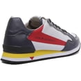 thumbnail image 3 of Guess Genova Men's Lace Up Mesh Sneaker In White Navy Red Size 10.5, 3 of 6