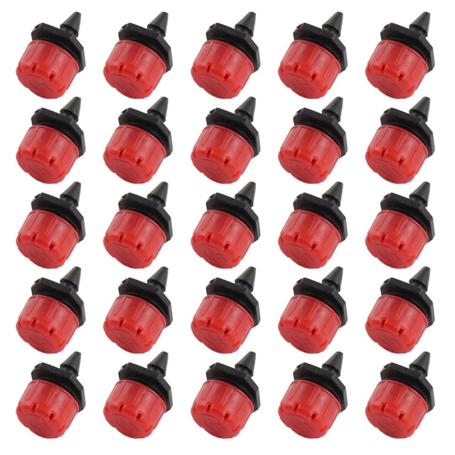 MasteelfCA 100PCS Adjustable Irrigation Dripper for Lawn Garden 8-hole Multi-Stream Emitter