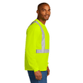 thumbnail image 5 of High Visibility Long Sleeve T-Shirts for Men Reflective Hi Vis Mesh Long Sleeve Pocket Tee (Safety Yellow, S), 5 of 6