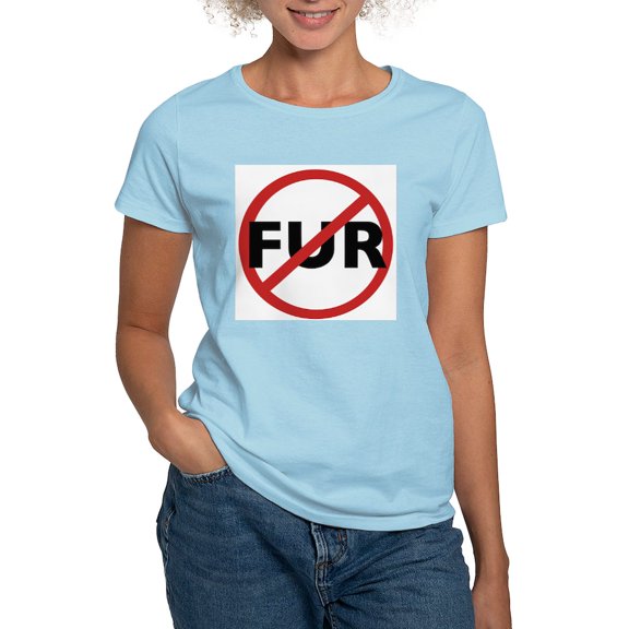 CafePress - No Fur T Shirt - Women's Classic T-Shirt