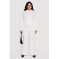 thumbnail image 2 of Women's Plus Size Almost Famous High Waisted Cable Knit Pants, 2 of 4