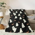 thumbnail image 5 of Halloween Flannel Throw Blanket 39.37x29.52in Soft Nap Cover for Sofa Air Conditioning Family Use(D), 5 of 6