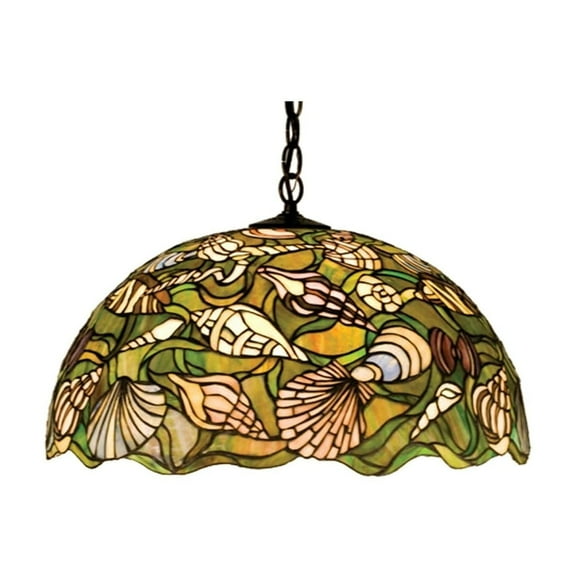 Meyda Lighting 20'W Seashell Pendant, Pbna Beige Cai - 47977