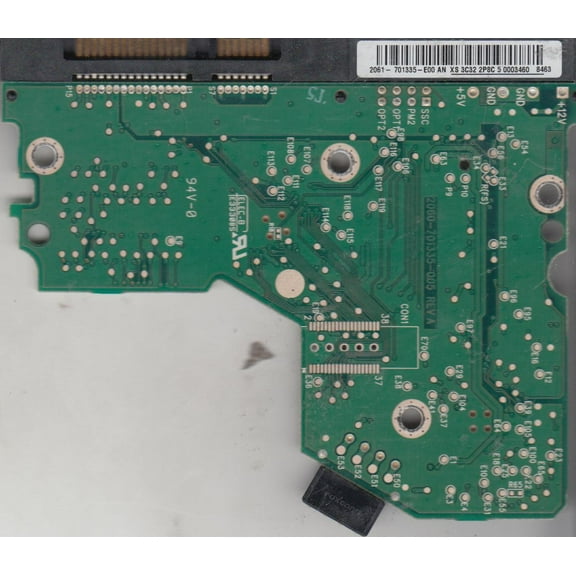 WD800JD-75MSA3, 2061-701335-E00 AN, WD SATA 3.5 PCB