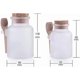thumbnail image 2 of 2PCS Plastic Round Matte Bath Salt Seasoning Sauce Jar Container/Kitchen Organizer with Cork and Woo, 2 of 5