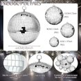 thumbnail image 2 of Juego de bolas de discoteca Mirror Beeveer, 12 unidades, para decoración de fiestas, 20, 12, 8, 5 cm, 2 of 5