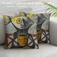 thumbnail image 3 of Orinice Fish Graphic Decorative Cushion Throw Pillow Cover for Home Couch Living Room Sofa Bedroom - Soft and Durable, Multipurpose Indoor/Outdoor Use - 1PC 12x12in, 3 of 5