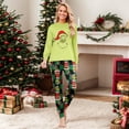 thumbnail image 2 of Holiday Green Christmas Matching Family Pajamas Set, 2-Piece (Women, 3XL), 2 of 5