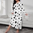 thumbnail image 3 of HomeGardon Nightgowns for Women,Women's Sleepwear,Women's Casual Long Gown Pajamas Home Wear Pajamas,XL-XXXXXL, 3 of 4