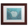 thumbnail image 2 of Trademark Fine Art "Garden Elephant" Canvas Art by Carla Martell, White Matte, Wood Frame, 2 of 5